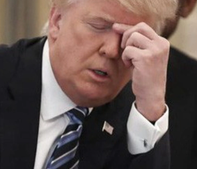 A Reflective Moment From Donald Trump in Washington hj