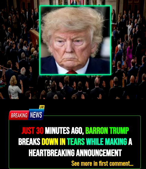 SAD NEWS: omg Just 30 Minutes Ago, Barron Trump.. breaks down in tears while making a heartbreaking announcement