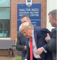 There are some reports Trump has been taken to Walter Reed Hospital...