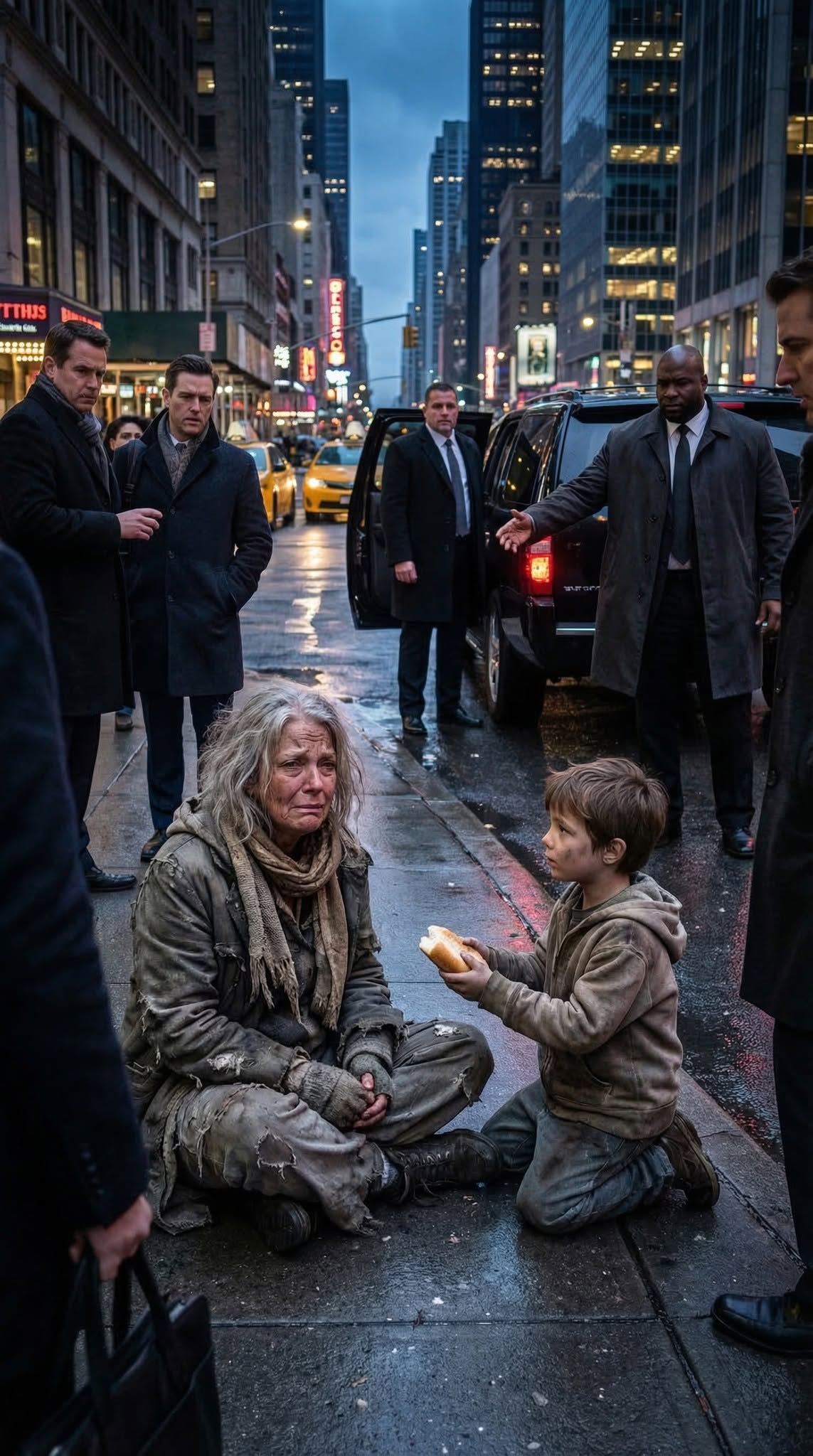 "Everyone Ignored The Homeless Woman Until One Boy Offered Her Bread… What Happened Next Exposed A 15-Year Family Secret."