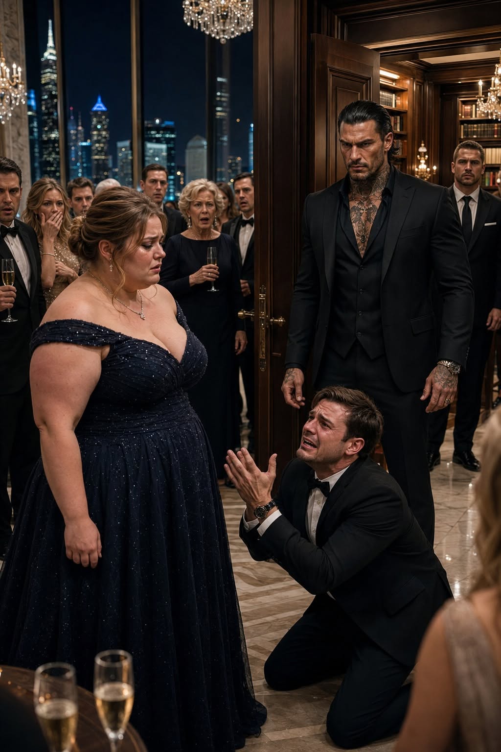 My Ex Whispered "You're Too Fat to Be Seen" at a Chicago Gala—Then the Mafia Boss Behind the Library Door Heard Every Word...