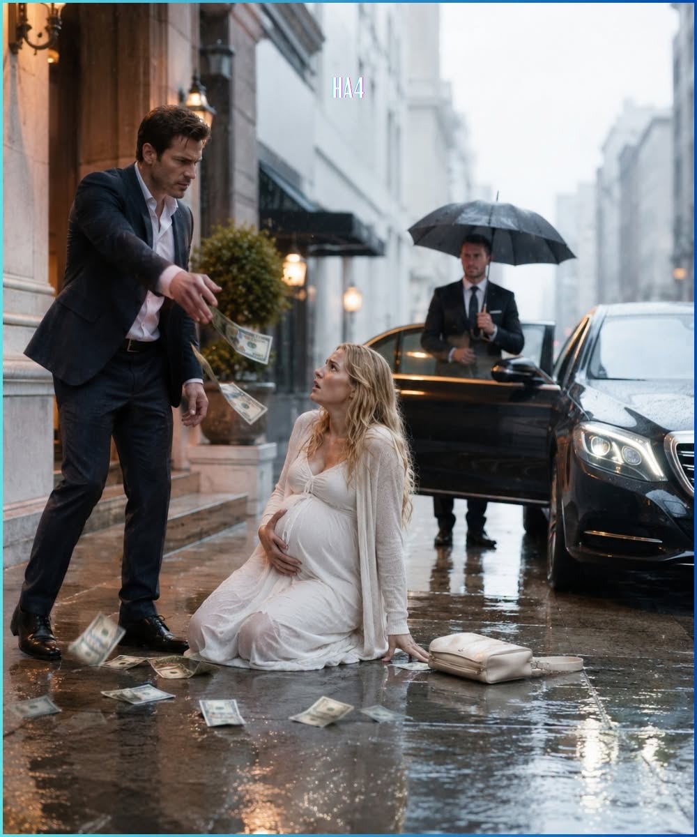 Having her $100 thrown away like trash by her husband, the pregnant woman walked out of the marriage — and disappeared from his value system.
