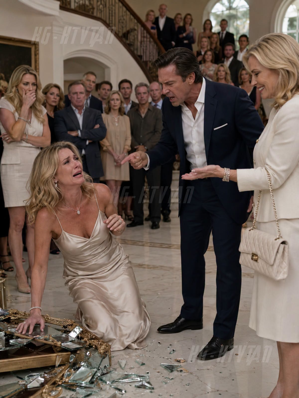 "You own nothing here," my husband said before slapping me in front of eighteen relatives. I walked out without arguing. Three days later, the bank accounts were frozen, the mansion was locked down, and his family learned a secret that destroyed everything they thought they owned.