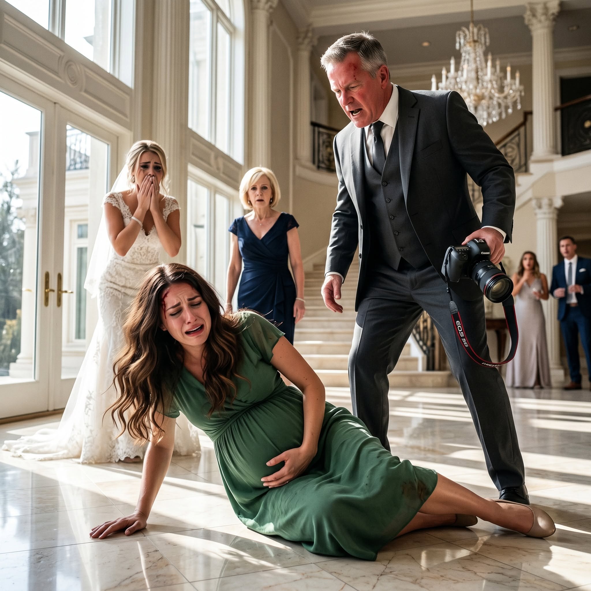 I paid $65,000 for my sister's wedding but wasn't allowed to attend because I was pregnant. When she called begging me to save her ceremony, I rushed over with her wedding rings. Minutes later, my father smashed a camera into my head—and accidentally exposed a family secret far worse than my pregnancy.