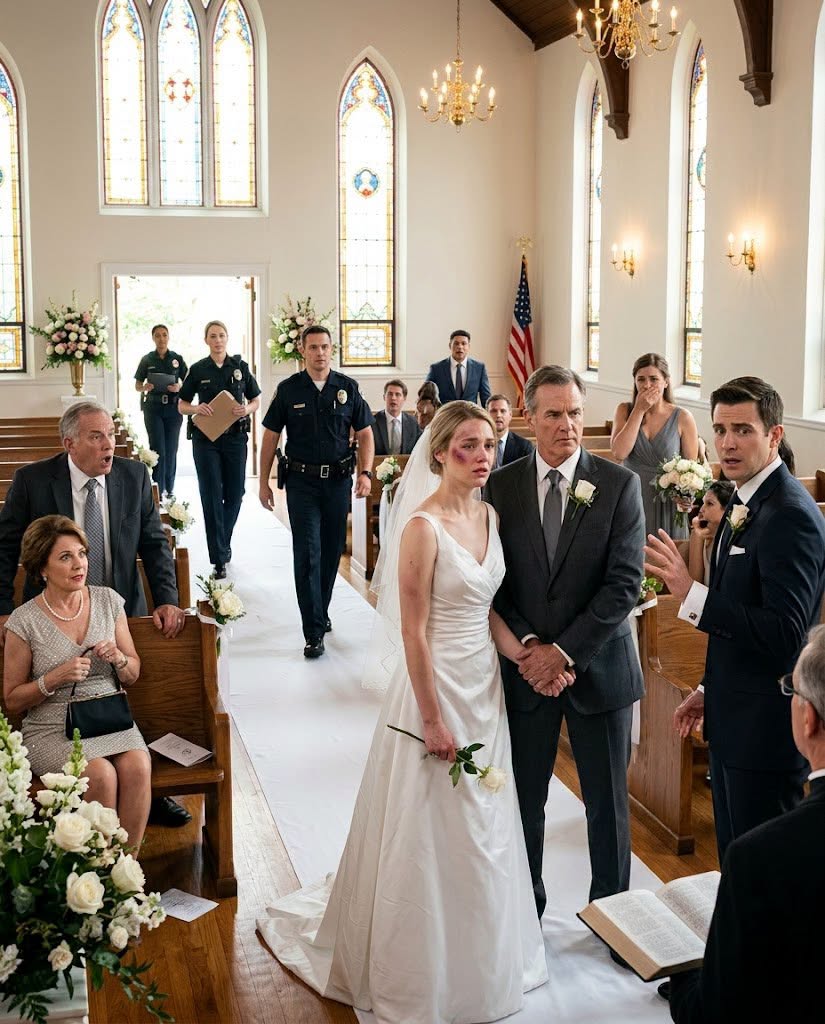 On My Wedding Day, My Father Saw the Bruises on My Face. What Happened Next Destroyed an Entire Family.