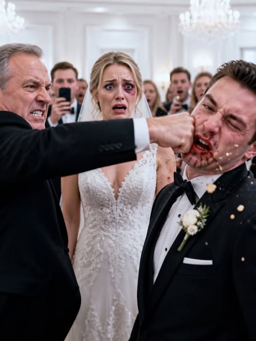 "A lavish wedding turns into a tragedy when a man calls and wipes out the groom's entire future."