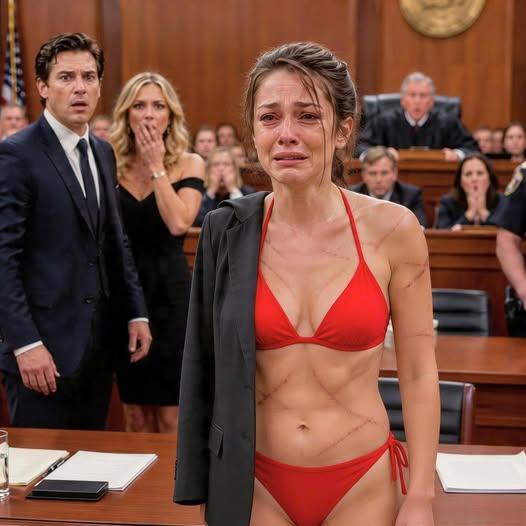 "The courtroom fell silent when a young woman removed her coat and revealed hundreds of scars. Minutes later, a witness everyone believed was dead walked through the doors—and a powerful millionaire's twenty-year nightmare finally began."