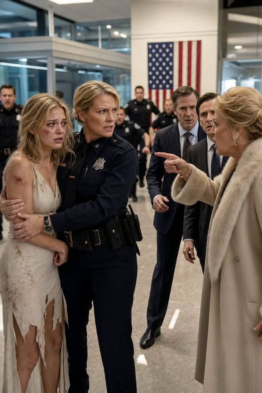 "Do you want to get beaten up again?" — The powerful woman appears at the police station and the shocking outcome!