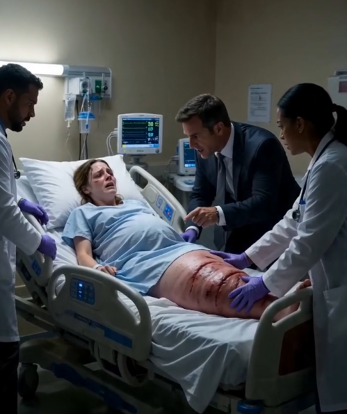 "A pregnant woman was admitted to the hospital with an unusually swollen leg. But when the doctor touched the skin, he felt something moving underneath. A few seconds later, he quietly called security without explaining why. What was discovered afterward shocked the entire hospital..." See the full story in the comments
