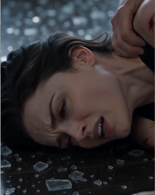 “When he pinned me to the broken glass, I thought I was going to die… until a man burst through the door.”