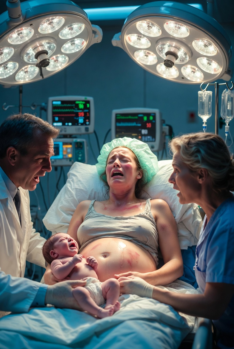 "Two years after our divorce, I secretly became pregnant with my ex-husband's child without telling him. But on the night of delivery, when the doctor walked into the delivery room and pulled down his mask, I almost stopped breathing. It was the man who had left me... And a few minutes later, an even bigger secret was revealed, leaving the entire room in stunned silence."