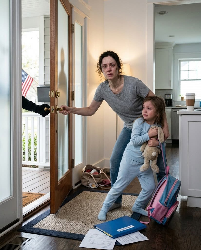 Minutes after my husband left for a business trip, my six-year-old daughter looked at me in terror and whispered, "Mom... we have to run."