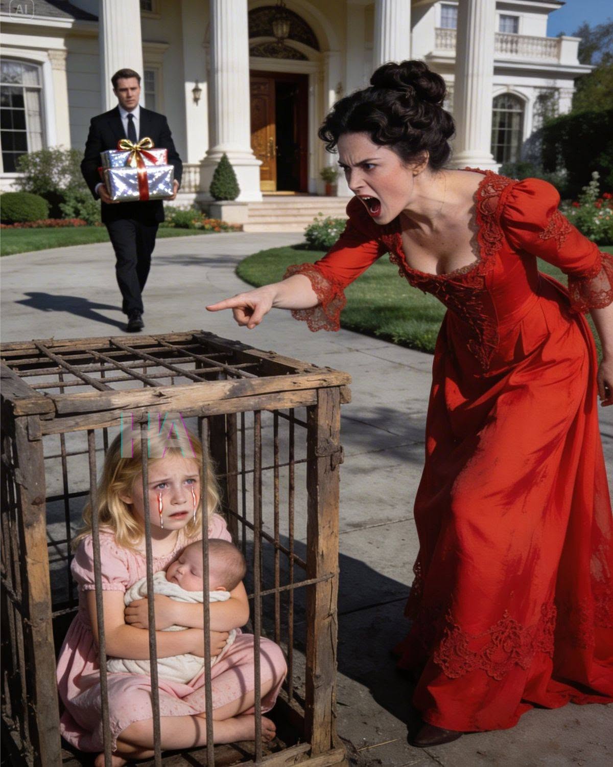 THEY FORCED AN 8-YEAR-OLD GIRL TO SLEEP IN A DOG HOUSE WITH HER 10-MONTH-OLD BABY BROTHER… BUT WHEN THEIR BILLIONAIRE FATHER CAME HOME EARLY, EVERYTHING CHANGED IN ONE NIGHT