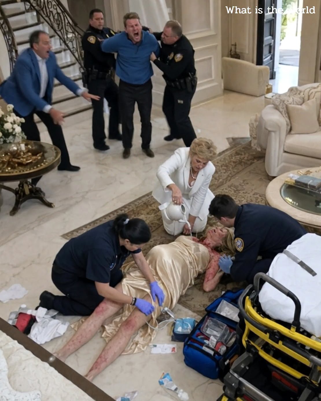 "Die so my son can collect the insurance money"—My mother-in-law whispered as I couldn't breathe, but 3 minutes later the police kicked down the door.