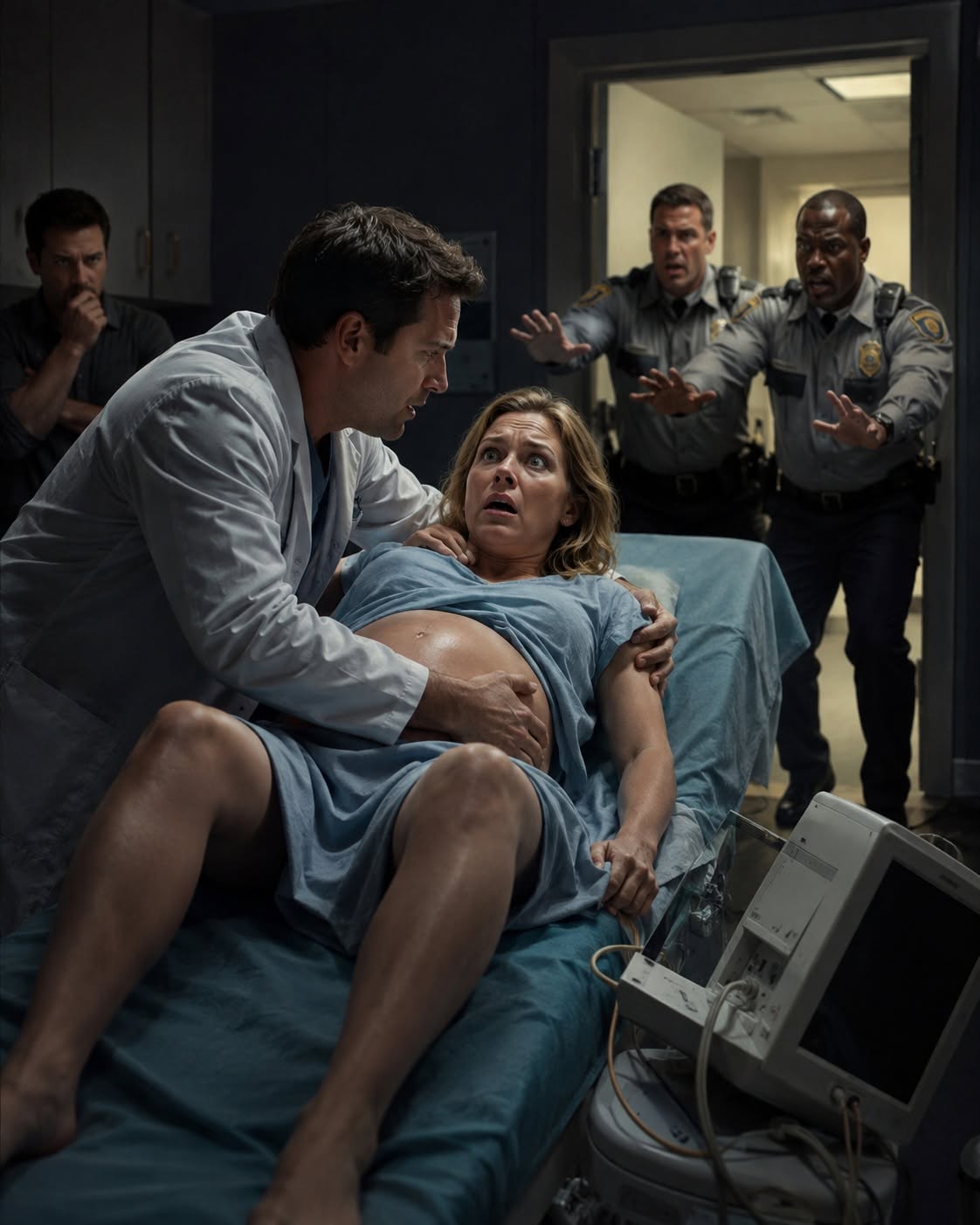 The police arrested my obstetrician while I was still unconscious.