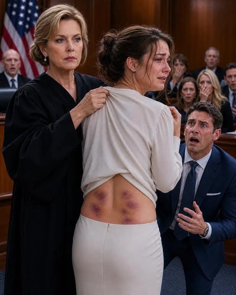 My daughter begged me not to fight her abusive husband because "he's a powerful lawyer." I looked at the bruises on her back, picked up my phone, and smiled. He had no idea he'd just laid hands on a federal judge's daughter.