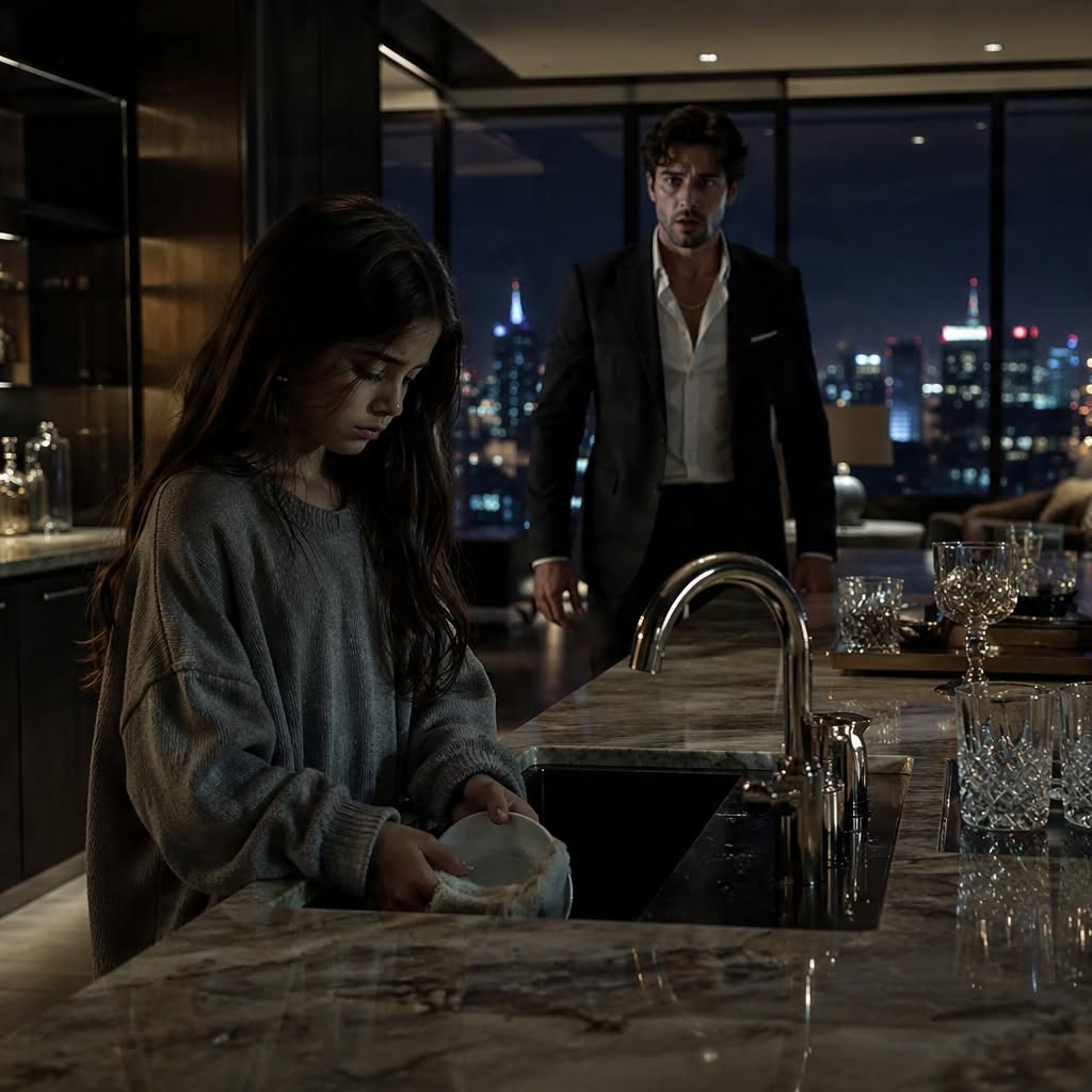 MY DAUGHTER TRIED TO SAVE MY JOB BY CLEANING A MAFIA BOSS'S KITCHEN AT 2 A.M. - THEN HE SAW HER WRISTS AND CLOSED THE DOOR