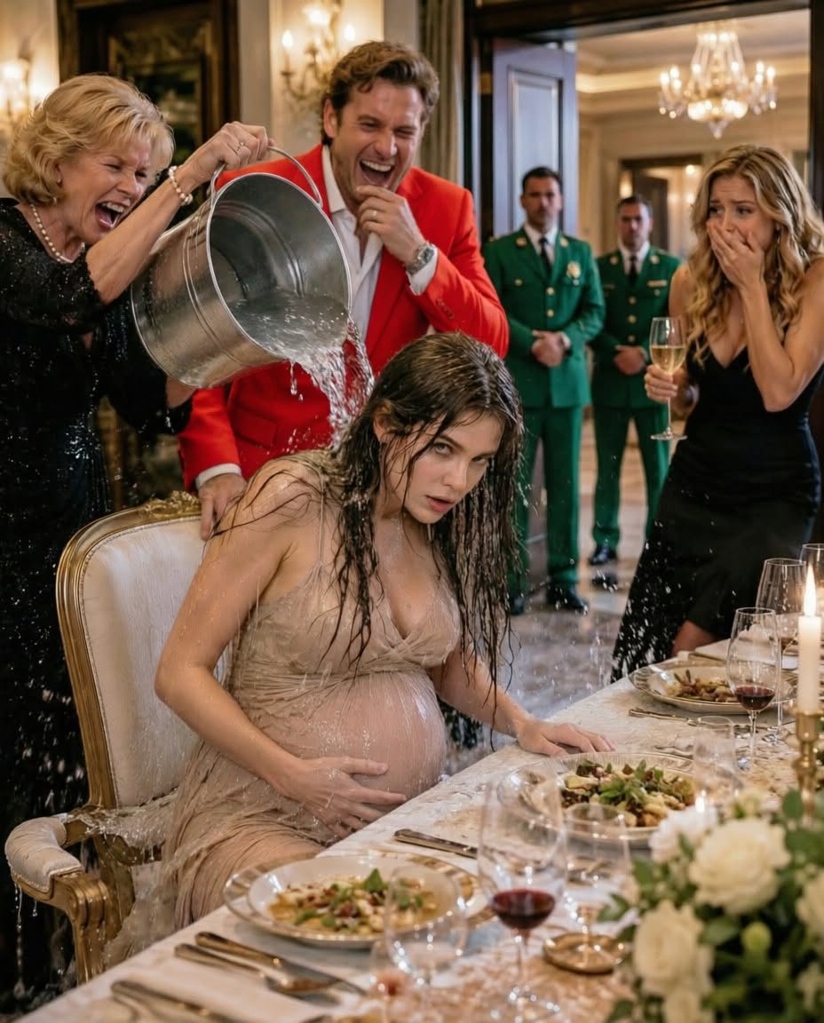 The moment my ex-mother-in-law dumped a bucket of filthy ice water over my pregnant body, everyone at the table laughed. Ten minutes later, those same people were on their knees, begging me not to destroy their lives.