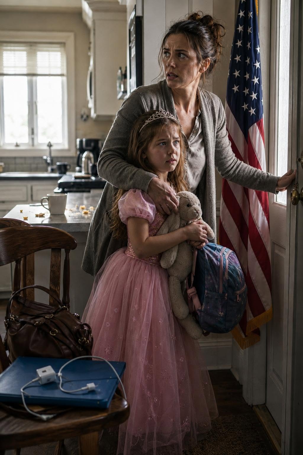 "My husband had just left for a business trip when my six-year-old daughter whispered, 'Mommy... we have to run. Now.' I asked her, 'What? Why?'. She was trembling as she said, 'There's no time. We have to get out of the house right now.' I grabbed our bags and reached for the door... and that’s when it happened."