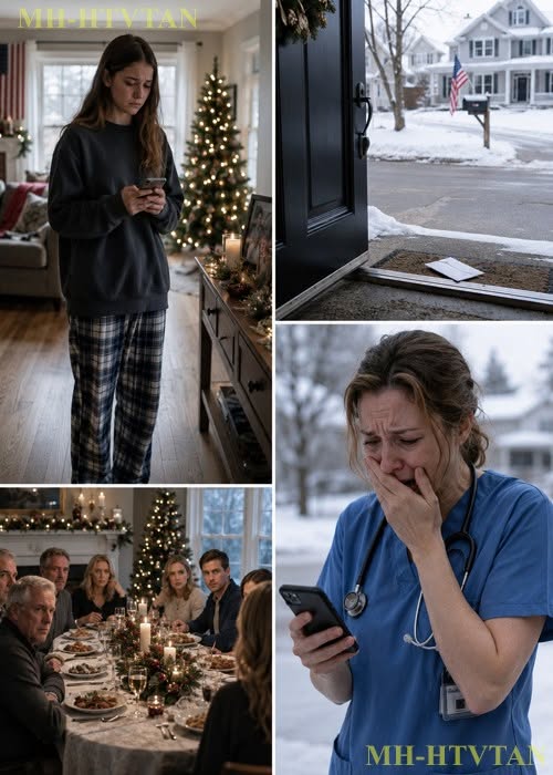 My mother let my sister shut my daughter out on christmas while i worked er alone overnight. my parents said there was no room at their table and sent her driving home through snow. i found her crying in our dark kitchen and finally stopped protecting their perfect family image forever. the letter they found the next morning made my mother scream before consequences reached their door…………