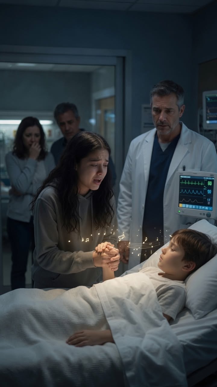 The hospital had already declared nine-year-old Caleb Miller brain-dead when his fingers closed around his sister’s hand.