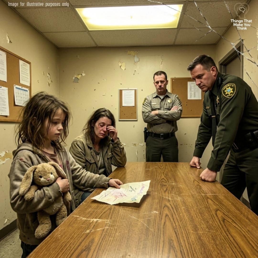 My ex-husband told the sheriff I had made our three-year-old son disappear on purpose. Then our seven-year-old daughter stood up, hugged her stuffed rabbit, and quietly said, "He's lying. I know where my brother is."