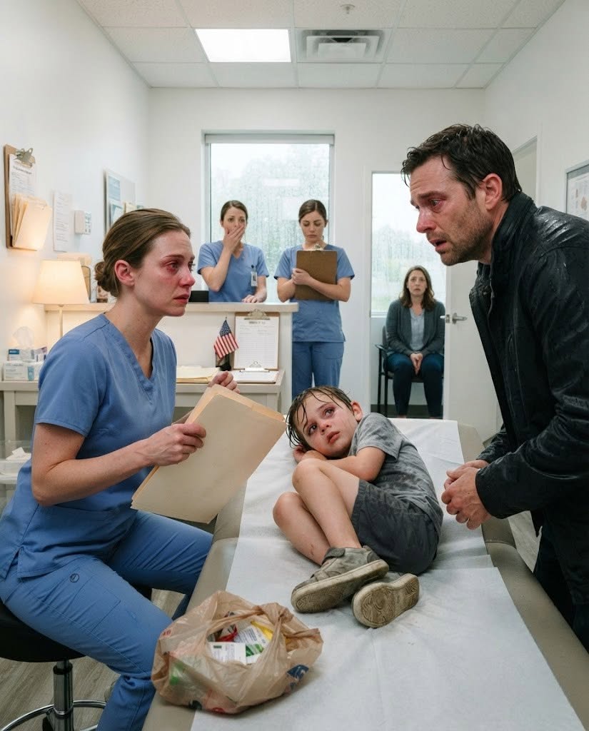 A terrified little boy walked into my clinic carrying twelve dollars in recycled bottles for a broken leg. Before the night was over, one scar, one whispered plea, and one impossible truth would change both of our lives forever.