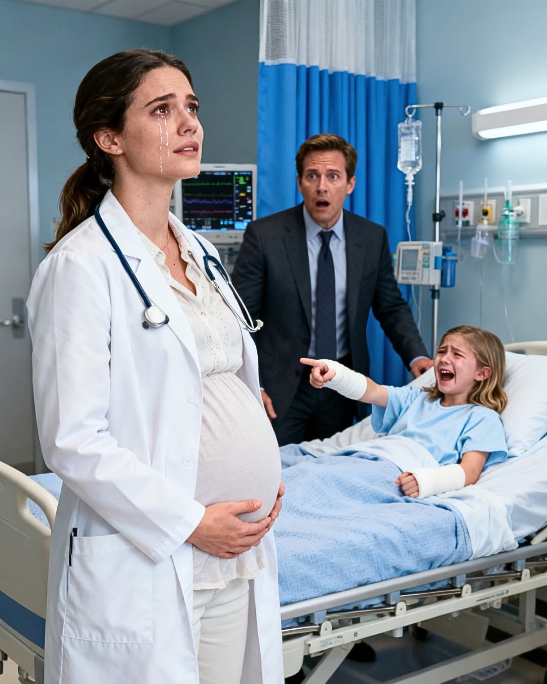 He rushed into the emergency room begging the doctor to save his daughter, but was stunned to discover that the doctor on duty that night was the same pregnant woman he had abandoned six months earlier.