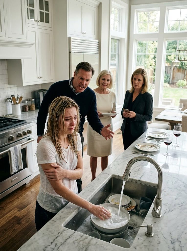 I thought I was surprising my daughter with a visit. Instead, I walked into her home and found her shivering over a sink full of dirty dishes while her husband and mother-in-law enjoyed a hot meal. Five minutes later, one phone call changed all of their lives.