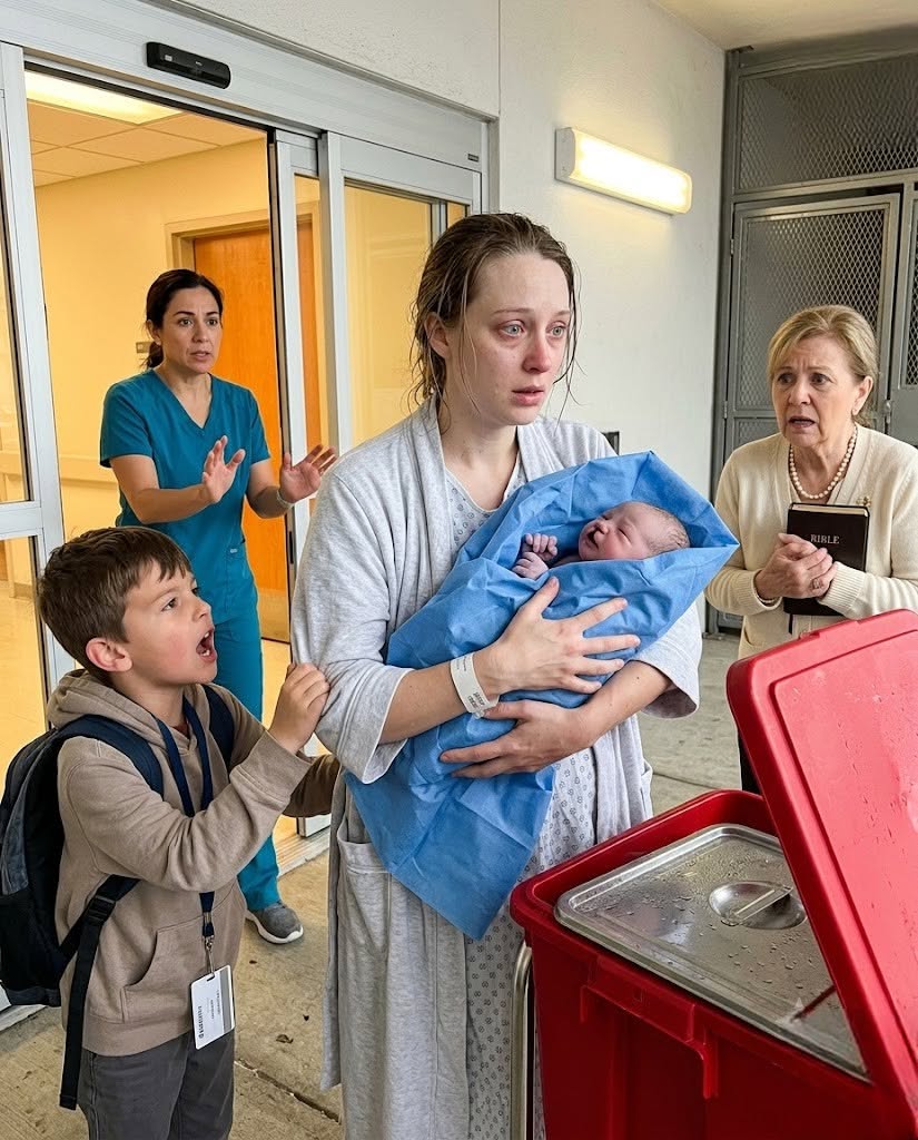 No one would let me hold my newborn after they saw her cleft palate and shortened arms. Three hours later, my mother-in-law pointed at a death-disposition form claiming Violet died at 8:15 and giving the hospital permission to dispose of her body. "Sign before the truck comes," she said. I signed nothing. My stepson opened the red medical-waste container, Violet cried, and the room went silent.