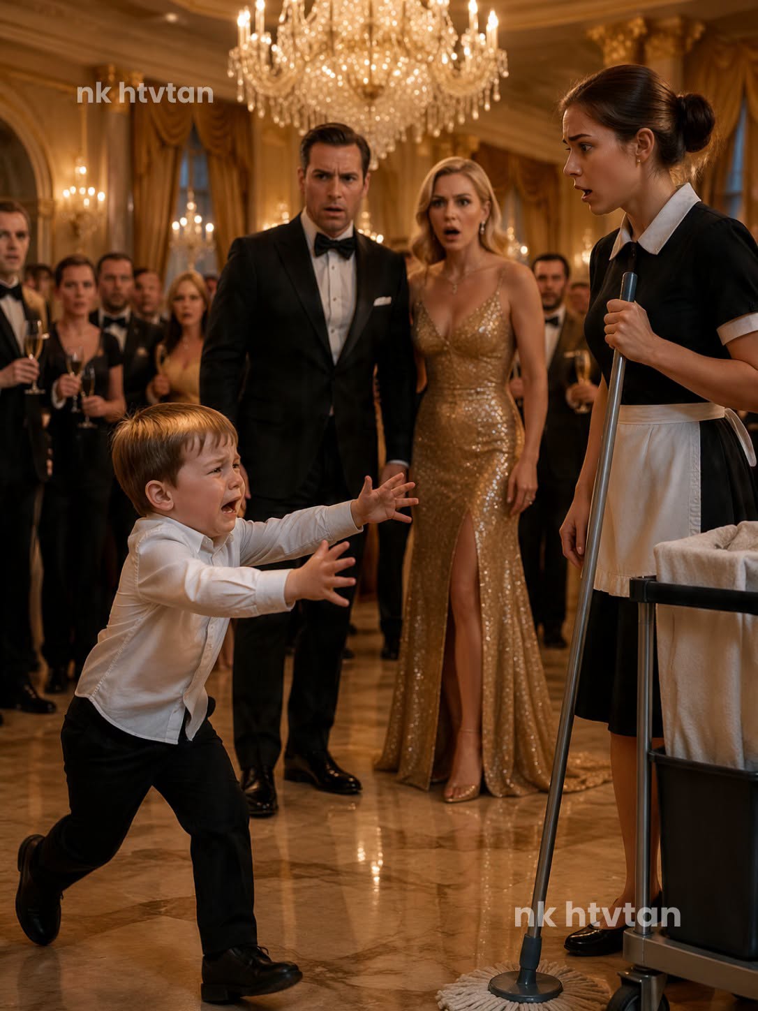 THE MILLIONAIRE’S LITTLE BOY SAW THE MAID AND BURST INTO TEARS — THEN HIS FIRST WORD LEFT THE ENTIRE ROOM FROZEN