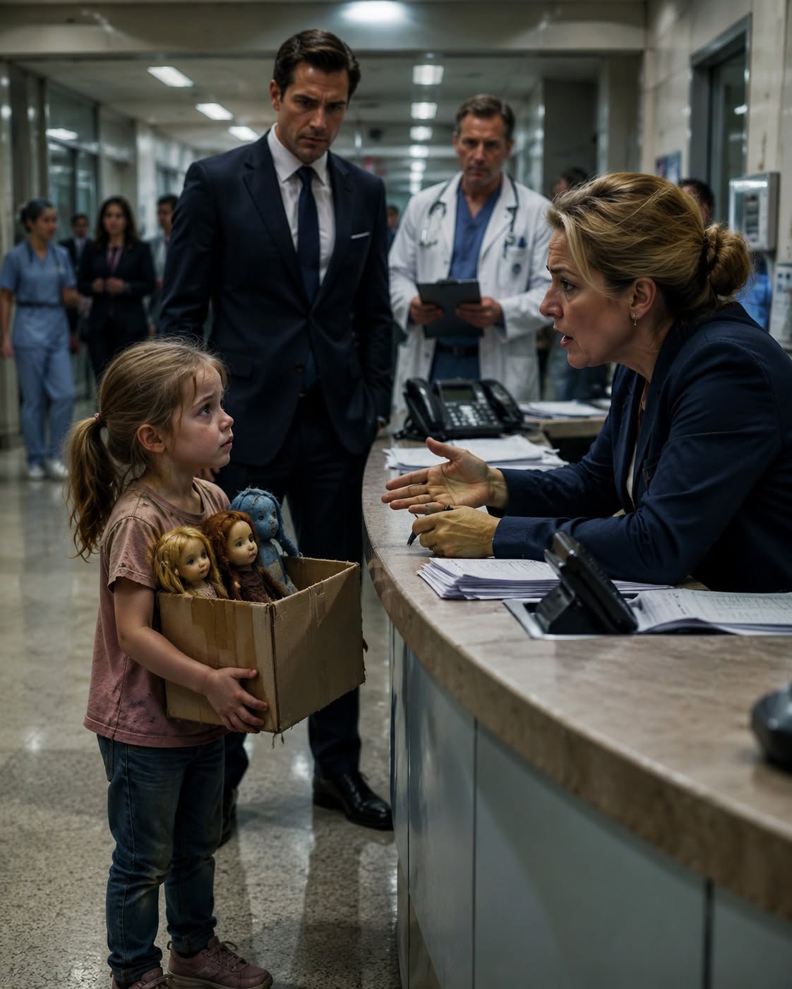 Five-year-old Sarah carried every doll she owned into the hospital, hoping they would be valuable enough to pay for her mother’s operation. But the admissions clerk slid the battered cardboard box back toward her.