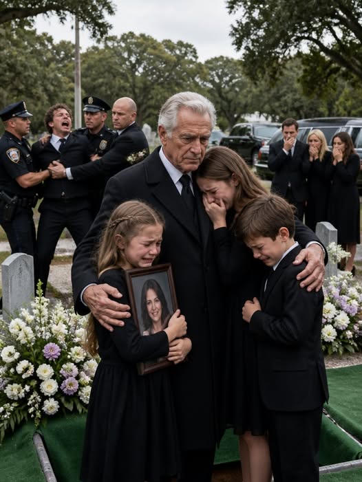At my daughter’s funeral, my son-in-law pointed toward his daughters and declared, “They’re going into foster care. I deserve a new beginning with my fiancée.” More than 200 mourners stood frozen in stunned silence. He had no idea the girls had already hidden their mother’s notebook, private recordings, and one last envelope that would ruin his wedding before he ever made it to the altar.