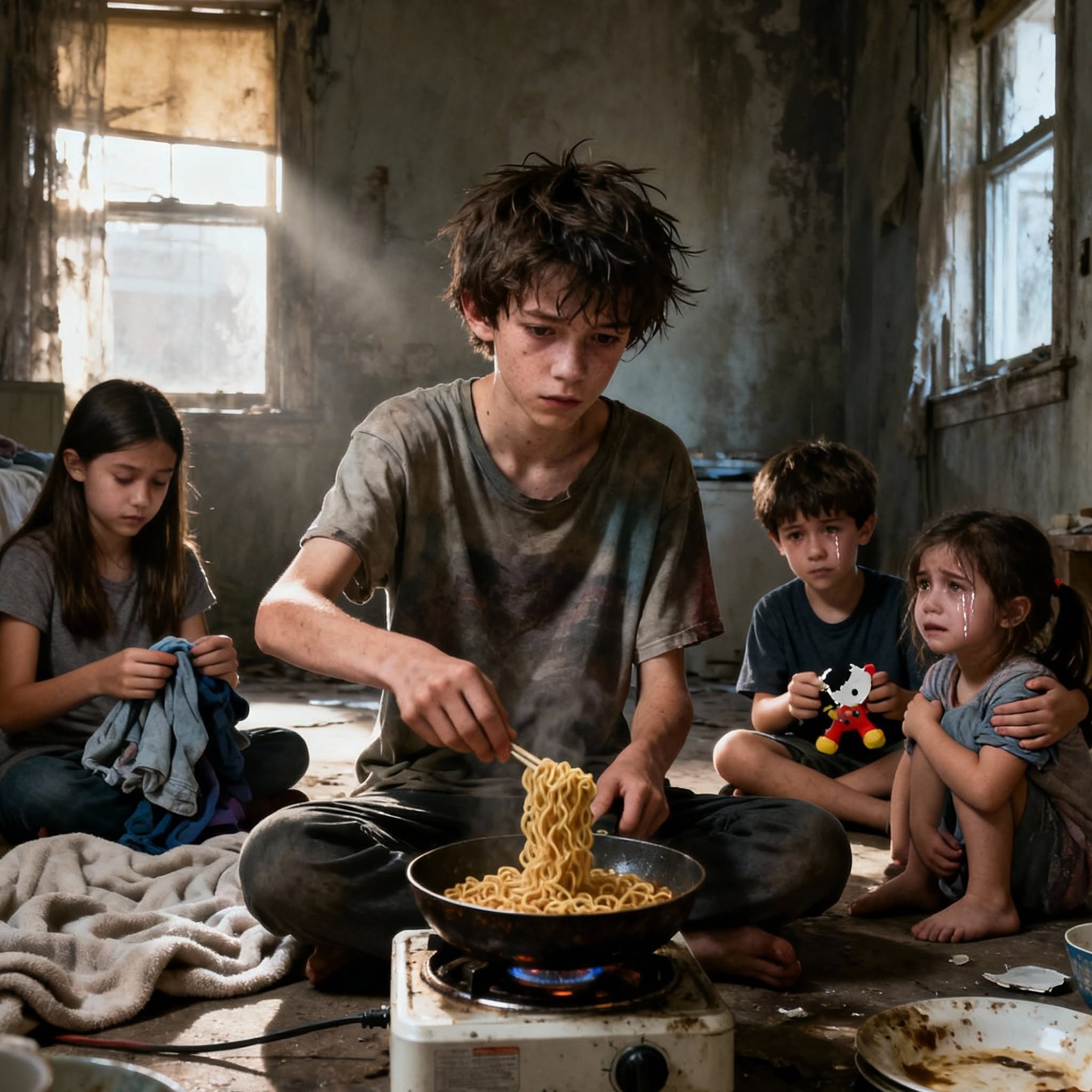 Four children were abandoned by their mother in a cold apartment in the middle of New York – the 13-year-old brother struggled to raise them in desperation, until the door closed forever on the youngest and the terrible secret was exposed to the world...