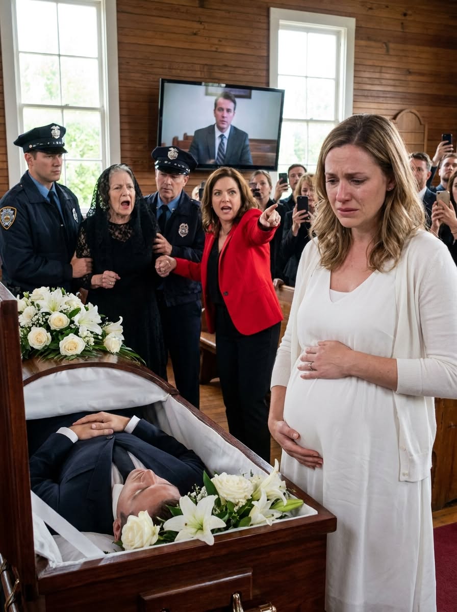 My husband's coffin wasn't even lowered into the ground before his mother threw me out, ripped my wedding ring off my finger, and called my unborn baby a fraud. Thirty seconds later, his final video turned her entire world upside down.