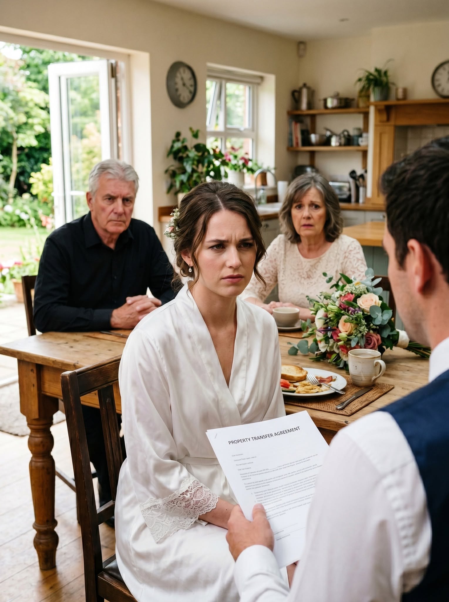 The morning after my wedding, my husband asked me to sign away a $100 million empire. He thought I was the bride he'd fooled—he had no idea I was the woman who had already buried his plan.