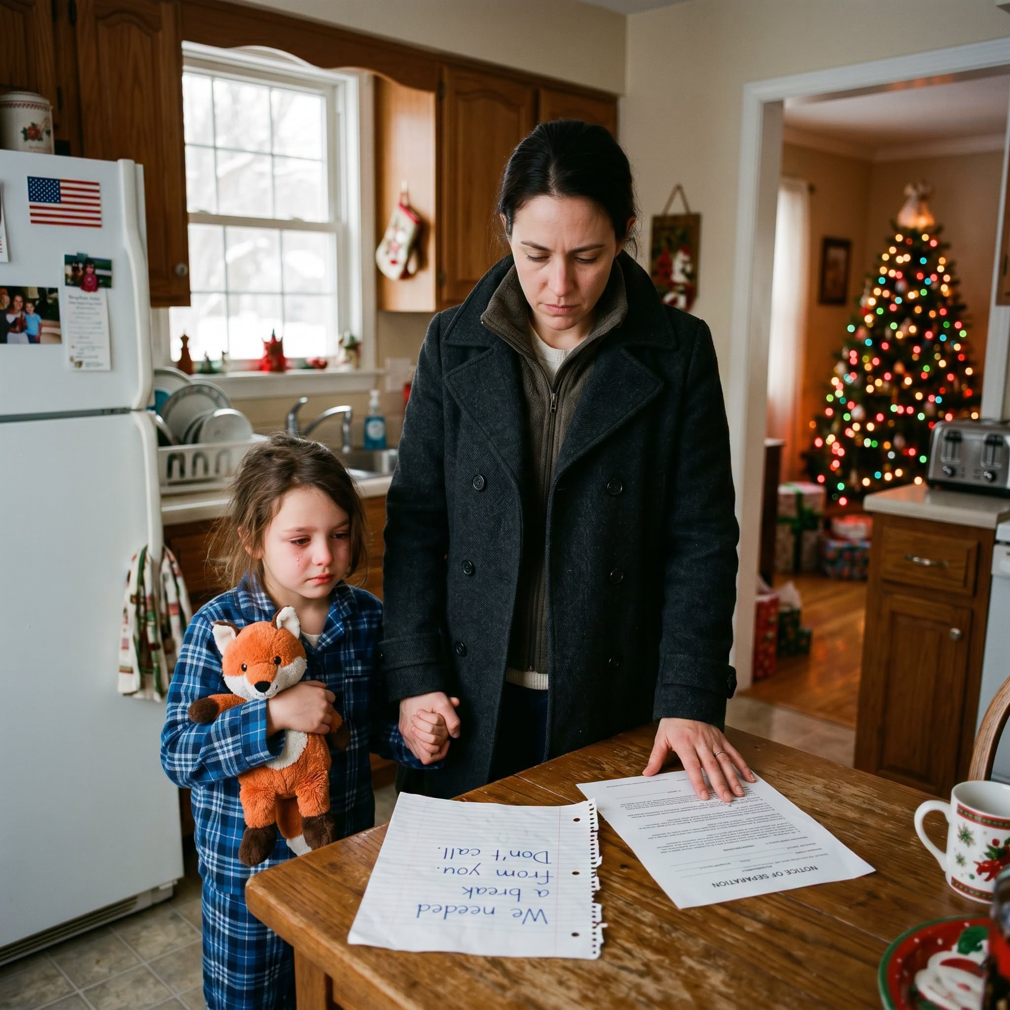 “On Christmas morning, my 9-year-old daughter called me in tears: ‘Mom…the whole family’s gone.’ They left a cold note: ‘We need a break from you. Don’t call.’ They went on vacation together…and left the child behind. I didn’t cry. I just acted.”