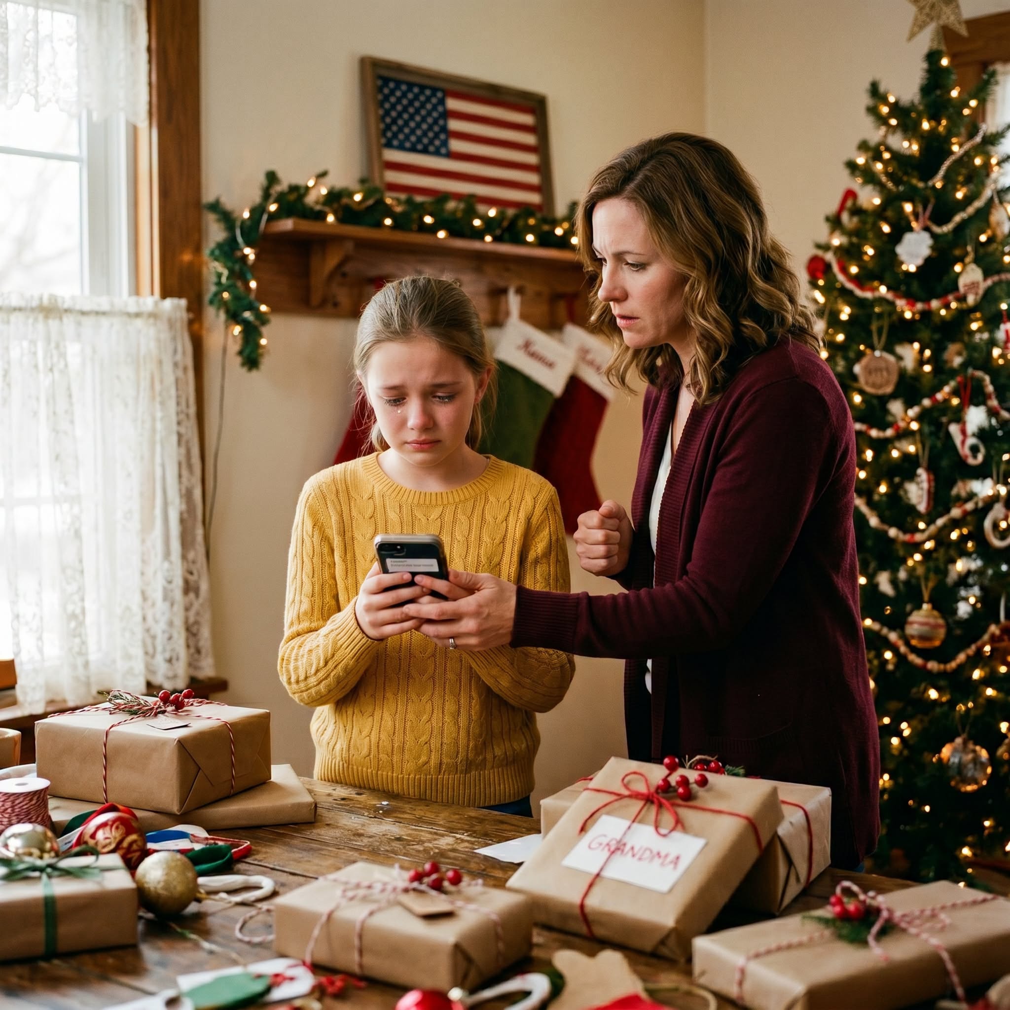 “My mother texted my 11-year-old daughter: ‘Don’t come for Christmas. It’s better if you don’t.’ She looked at the message, then at the handmade gift she’d spent six hours making for her grandmother… I didn’t cry. I just replied: ‘I understand.’ Three hours later, everything in their family started to fall apart.”