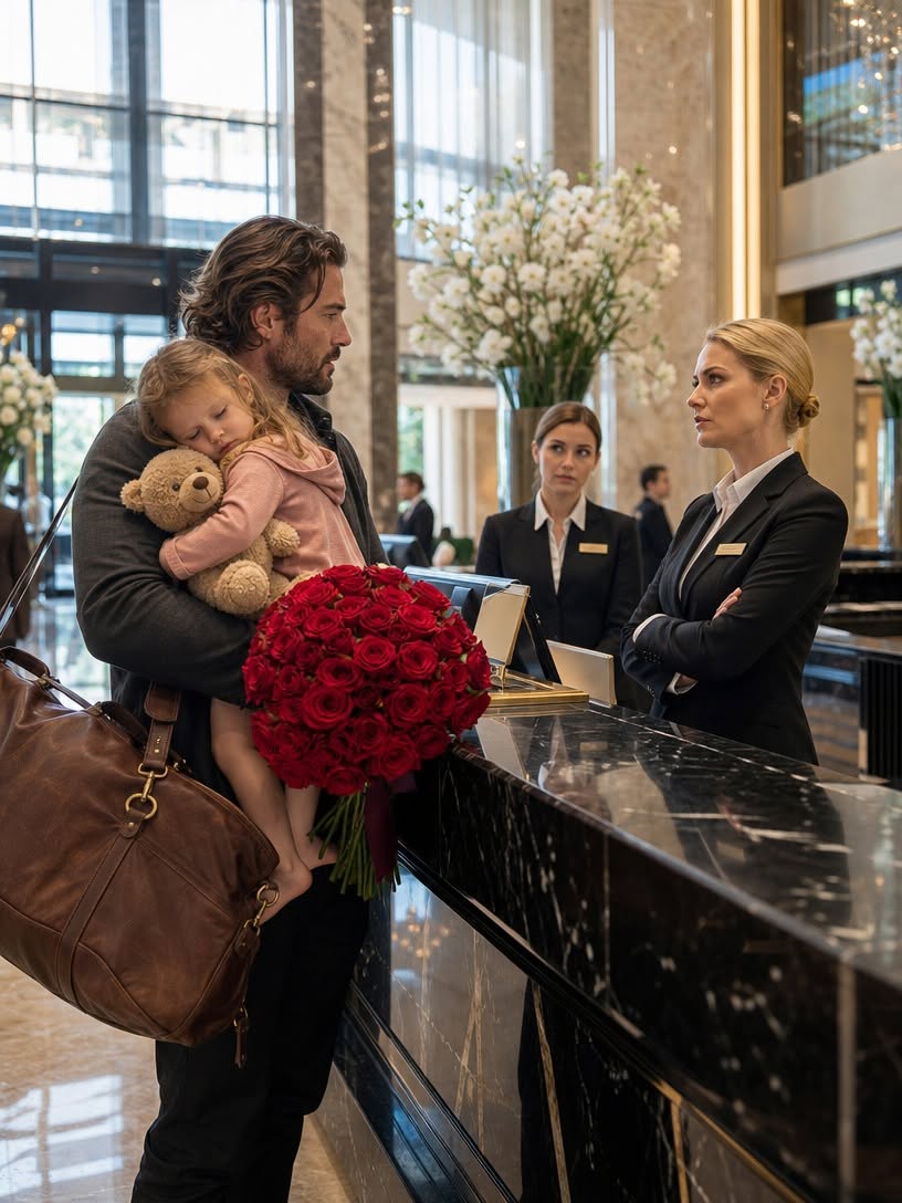 After subtly dismissing the poor father carrying a wilting bouquet, the luxurious hotel faced a crushing defeat at dawn, crushing its entire board of directors.