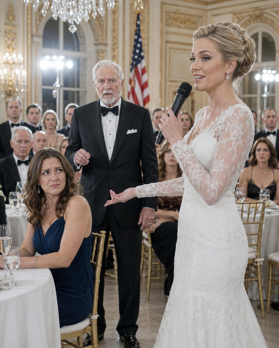 My sister introduced me as “just a nurse” in front of 120 wedding guests, expecting everyone to laugh with her. She had no idea the groom’s father was about to stand up and reveal a truth that would change how the entire room saw me.