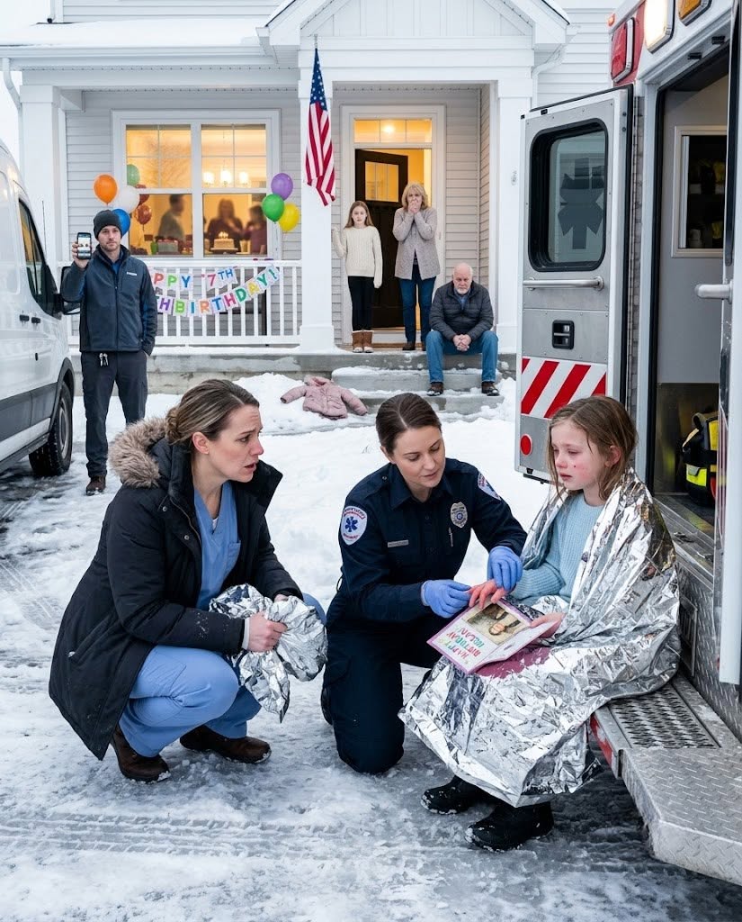 My Sister Locked My 7-Year-Old Daughter Outside in the Freezing Cold and Made Her Watch Other Kids Celebrate Inside. She Thought Nobody Would Know… Until a Delivery Driver’s Dashcam Captured the Truth.