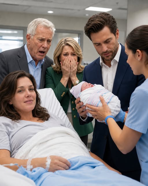 The moment the nurse carried my newborn into recovery, my mother recoiled. “We will never acknowledge a fatherless child,” she said. My father folded his arms. “And we will never hold that baby.” I looked at them, strangely calm, and kissed my son’s forehead. I wasn’t heartbroken—not even close. They had no idea his father was the man whose name could destroy everything they owned… and he was already walking toward the door.