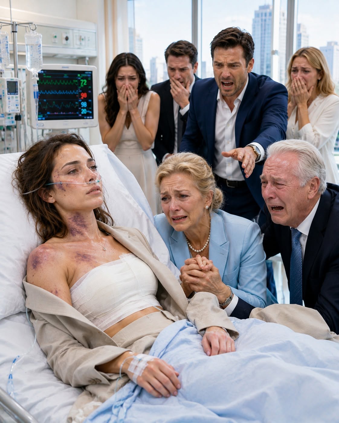My husband b/e/a/t me so badly I woke up in the ICU, barely able to breathe. Desperate, I called my parents, only to hear, “You made your bed. Stop crying and deal with your own mess.” I forced back my tears and whispered, “Fine.” From my hospital bed, I erased my name as the guarantor on their dream home in Brookfield. Their $55,000 deposit vanished overnight—but that was only the first signature I intended to remove. None of them had the slightest idea who would lose everything next...