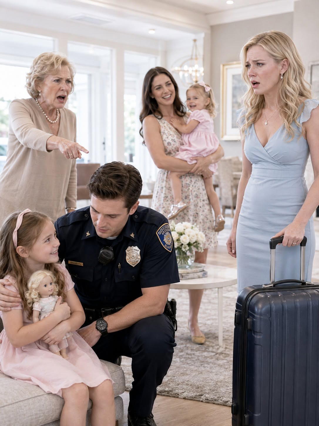 My Mother and Sister Called the Police on My Five-Year-Old Daughter and Said, “Take Her Away So She Learns Her Lesson.” I Returned One Day Early and Found Her Trembling in Front of Two Officers. I Didn't Argue. I Simply Canceled Three Monthly Transfers Totaling 18,000 Dollars... One Week Later, They Received a Notice They Never Expected.