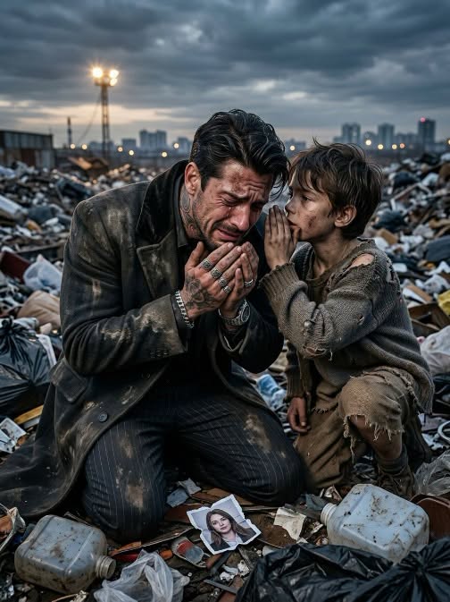 The Mafia Boss Was Kneeling in Tears for His Missing Daughter—Then a Homeless Boy Whispered, “She’s in the Dump”