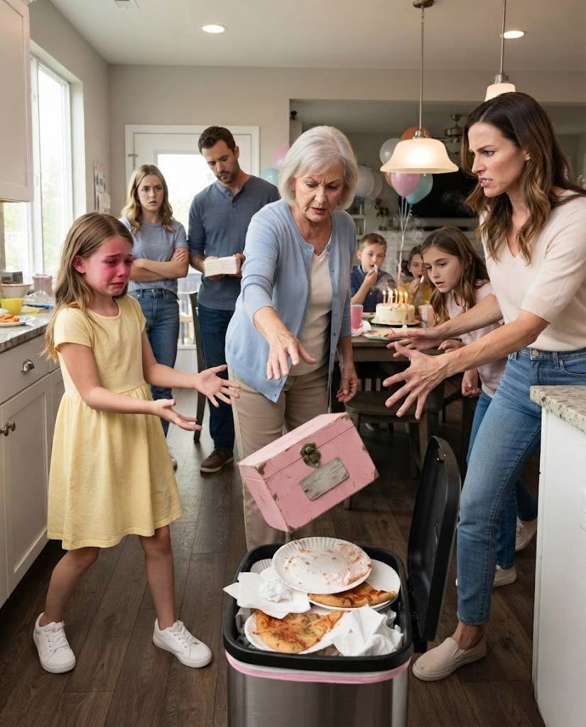 My 9-year-old got a pink “treasure box” from my grandmother; “for your future,” it said; my mom threw it in the trash; “it’s the old woman’s garbage,” she said; I didn’t cry; I took it out and found a booklet inside; ten hours later, the police were involved ...