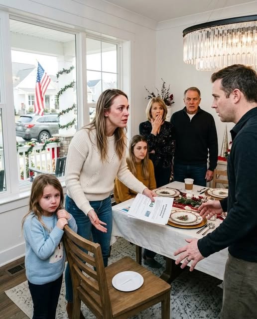 At Christmas, my in-laws set a huge table for 24 guests — then told my 7-year-old to eat alone in the kitchen. They tossed her a cheap plastic fork and said, “We can’t squeeze everyone in.” When I found out, I didn’t shout. I did this. Six hours later, they regretted everything...