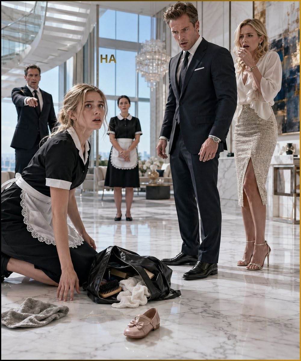 Everyone Thought the Maid Was Stealing from the Tower Until Her Bag Dropped the Child’s Shoe That Buried the CEO’s Sister