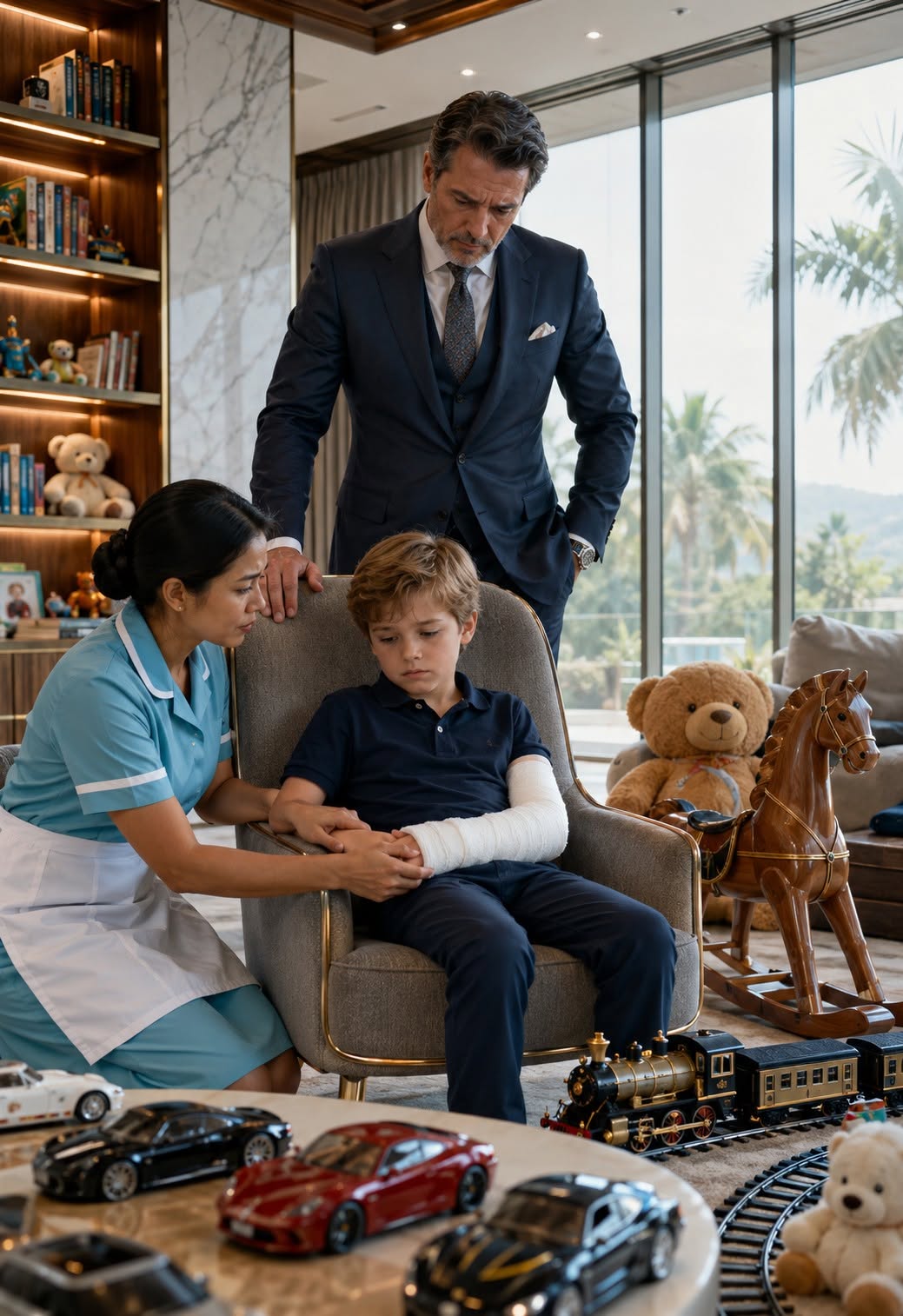 Every evening, my son begged us to take off his cast: “There’s something moving inside…” We thought it was just fear… We were wrong.