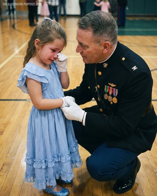 My daughter faced ridicule for attending the father-daughter dance by herself — until a dozen Marines entered the gym.